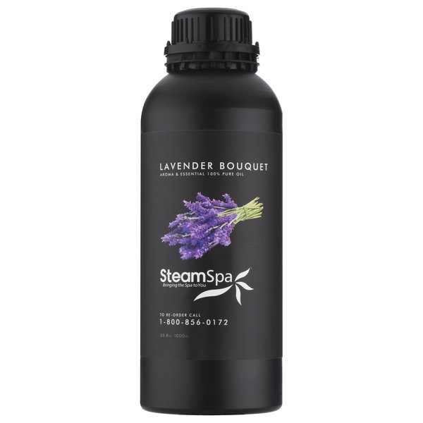 Steamspa 100% Natural Essence of Lavender 1000ml Aromatherapy Bottle G-OILLAV1K